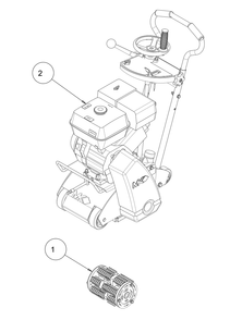 Part Location Diagram of 158583 MK Diamond Assembly, 8-inch Drum, 78 X 5-